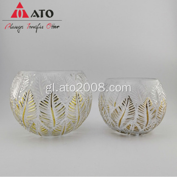 Clear Furricane Glass Elcroplate and Tree Design